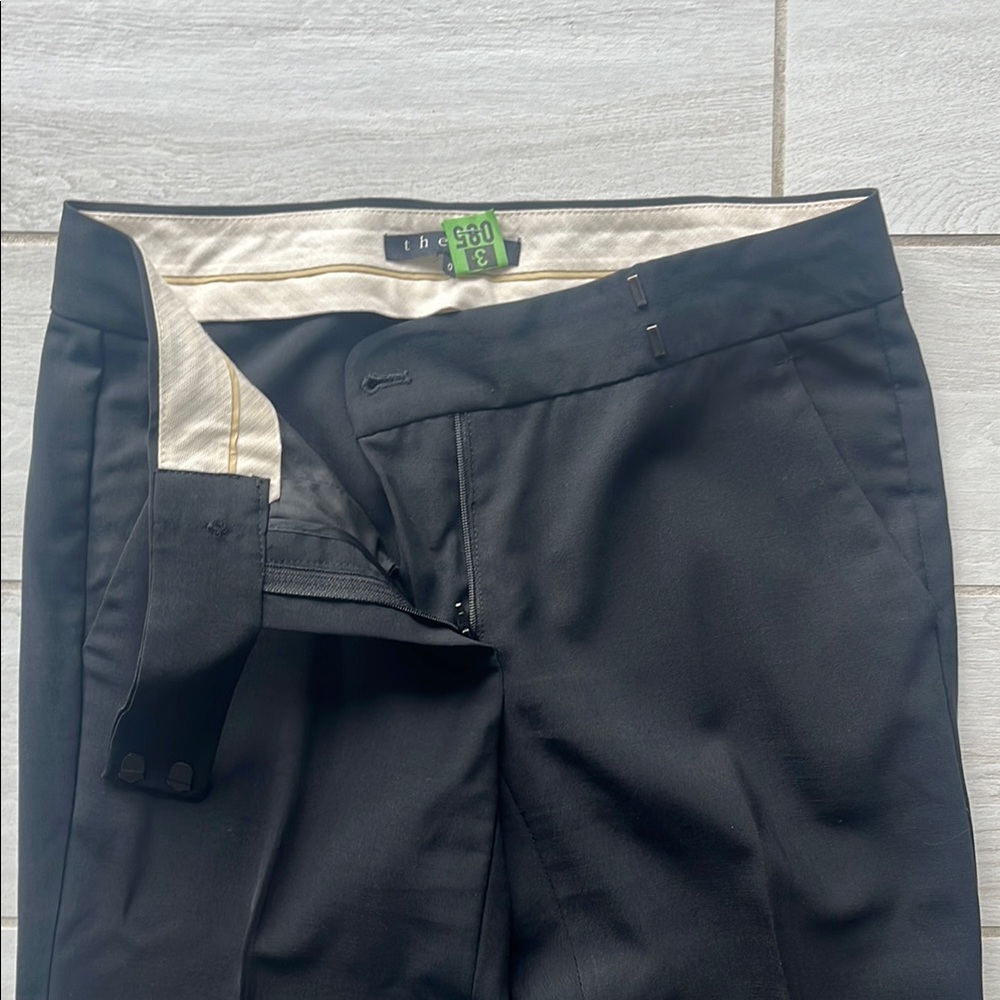 Theory Women’s Classic Black Dress Pants Sz 0 - Picture 2 of 3